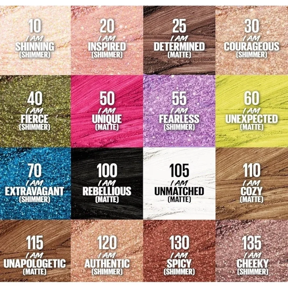 Maybelline Color Tattoo 24h Eyeshadow(1.4g/0.049oz), Matte Black Lot Of 2, New